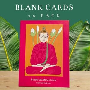 Buddha Meditation yoga Blank Greeting Cards
10 Pack Limited Lotus Flower Edition